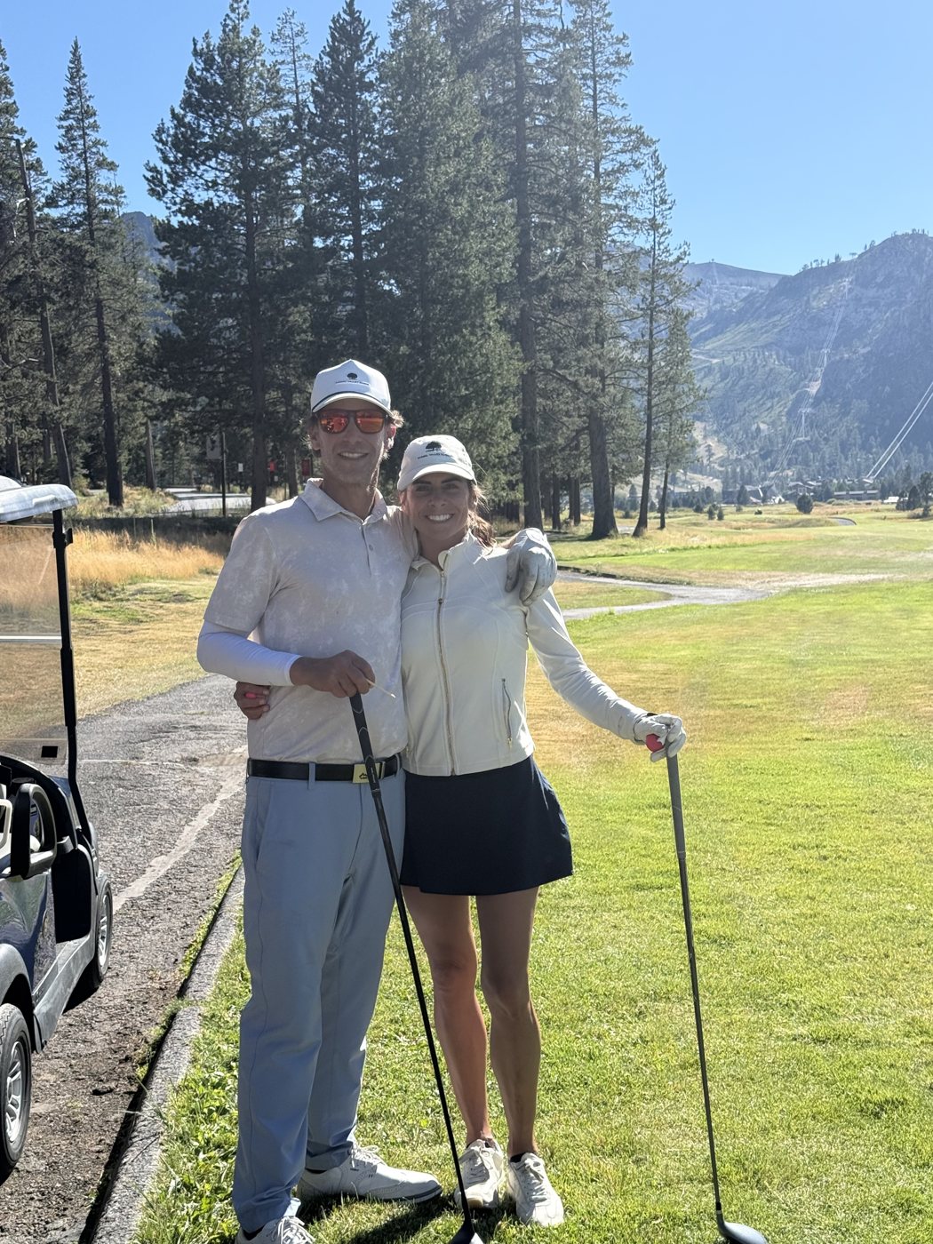 Shawn and Tiffani Kroop, Estate Luxury Management, in the Lake Tahoe mountains